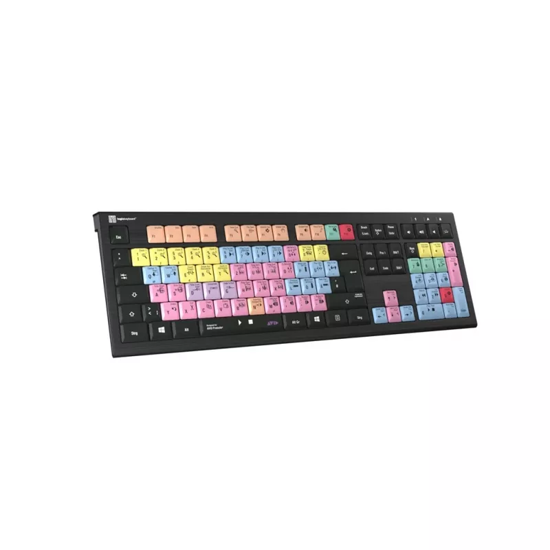 Logickeyboard ASTRA 2 USB QWERTZ klávesnica čierna full-size 108 klávesov