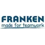 Magnetický držiak etikiet Franken C124G — 5,0 x 1,5 cm, tmavohnedá