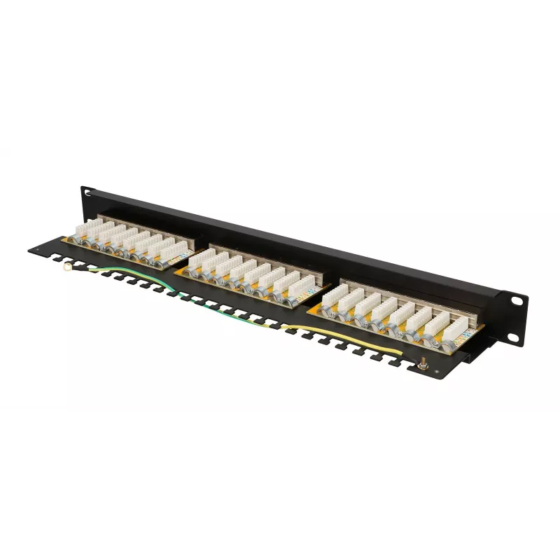 Patch panel Extralink CAT5E STP V2 24 portov