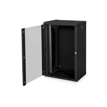 Digitus Unique DN-19 20-U-SW - skriňa - sieťová skriňa - vhodná na nástennú montáž - čierna, RAL 9005 - 20U - 48,3 cm (19) (DN-19 20-U-SW)