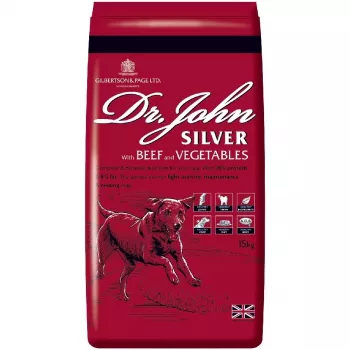 DR JOHN Silber Beef – suché krmivo s hovädzím mäsom – 15kg