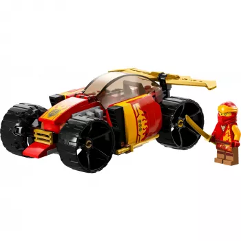LEGO 71780 NINJAGO Kaiov ninja pretekársky automobil EVO 2v1 pretekárske auto hračka na stavanie modelu terénneho auta pre deti, chlapcov a dievčatá od 6 rokov narodeniny