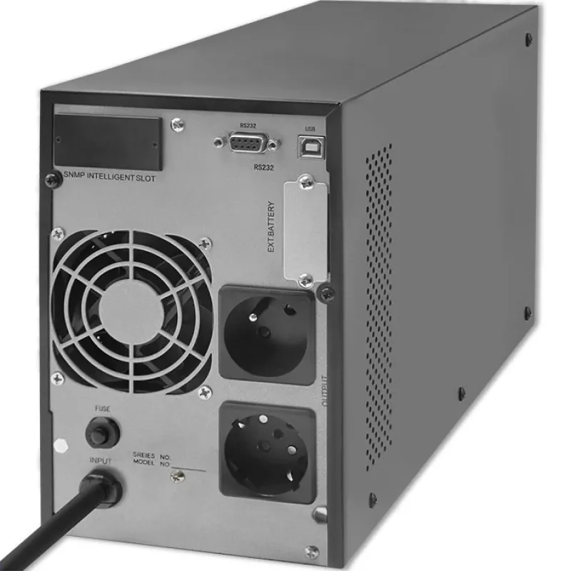 Záložný zdroj QOLTEC 53981 On line 2kVA, kapacita 2000 VA