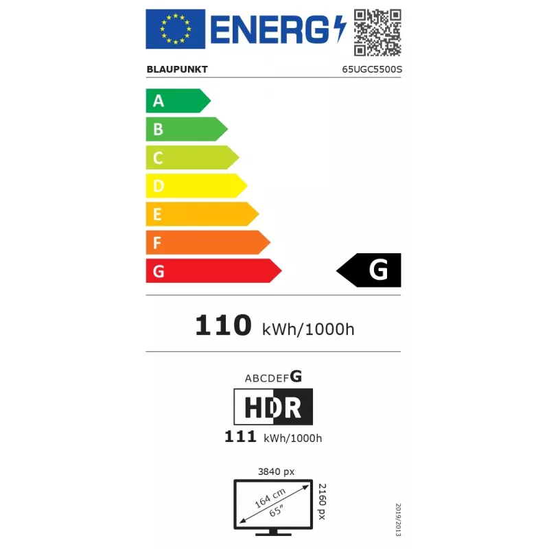 LED-LCD televízor BLAUPUNKT 65UGC5500S 65 palcov 4K, energetická trieda G