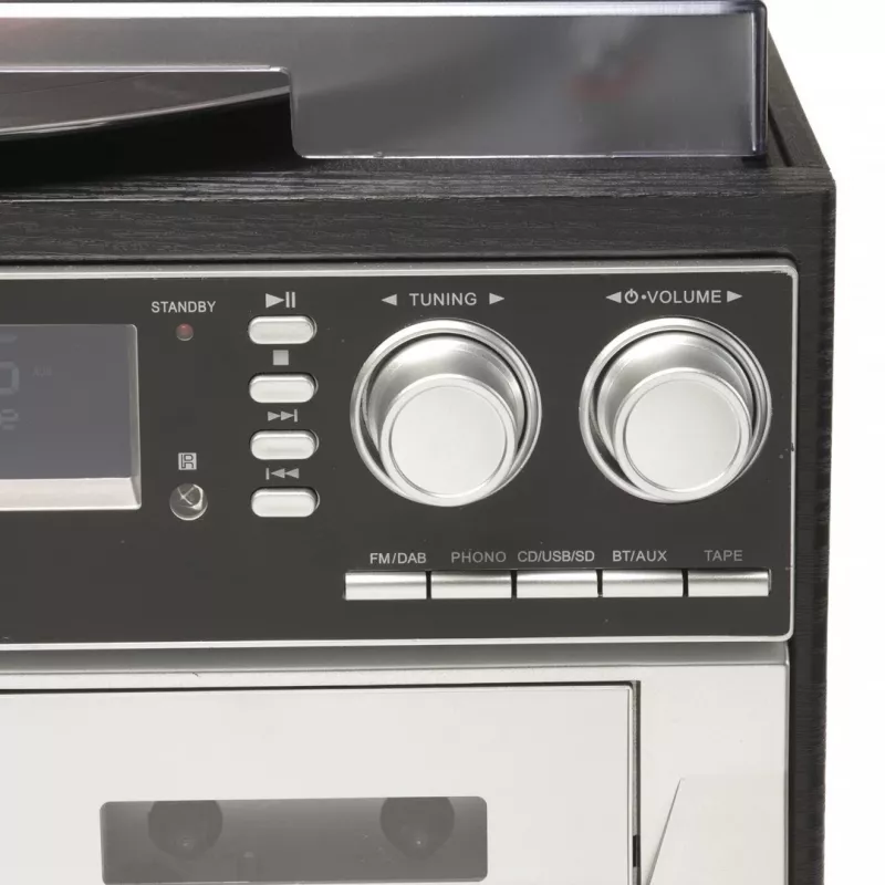 Denver MRD-166 DAB+ hudobné centrum s gramofónom, CD a kazetovým prehrávačom