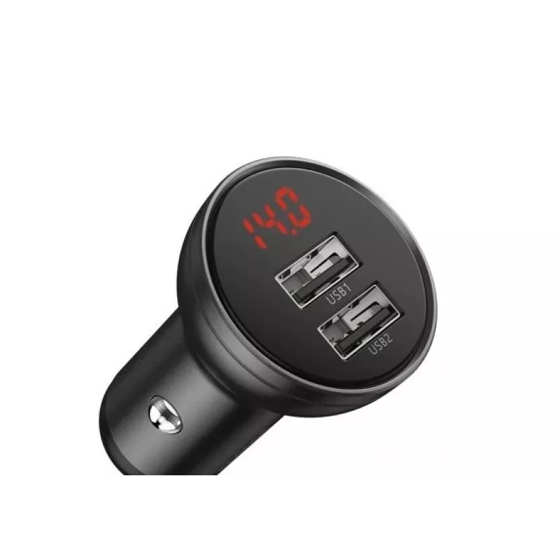 Baseus CCBX-0G mobilná nabíjačka univerzálna čierna, sivá, autozapaľovač do auta