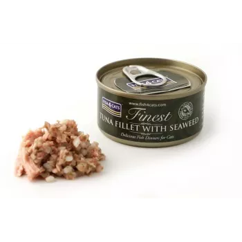 FISH4CATS tuniakové filé s morskou riasou - mokré krmivo pre mačky - 70 g