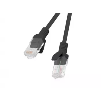 Lanberg PCU5-20CC-0100-BK sieťový kábel čierny 1 m Cat5e U/UTP (UTP)