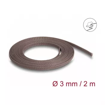 Káblový návlek DeLOCK 20896 hnedý polyester 3mm