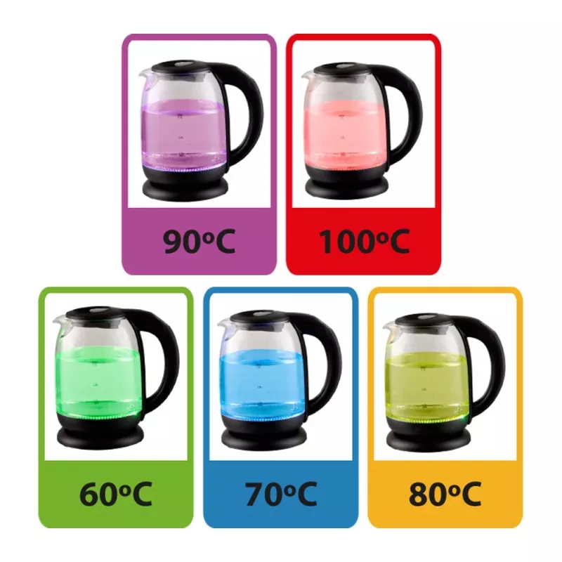 Esperanza EKK027 elektrická rýchlovarná kanvica 1,7 L 2200 W čierna, transparentná
