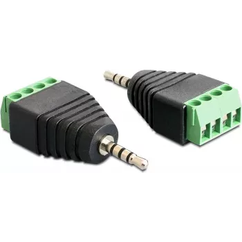 Káblový gender changer DeLOCK 65454 2,5 mm 4-pin čierna zelená