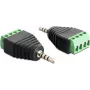 Káblový gender changer DeLOCK 65454 2,5 mm 4-pin čierna zelená