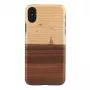 Puzdro na smartphone man and wood pre iPhone X/XS – model mare, čierna