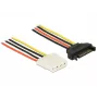 Interný napájací kábel DeLOCK 60136 0,2 m SATA 15-pin na Molex 4-pin