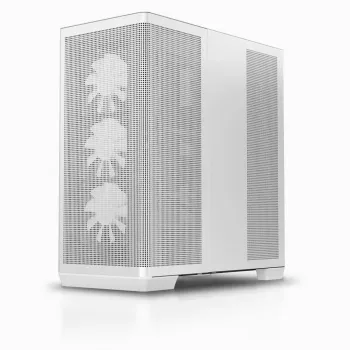 APNX PC Midi Tower C1-R-WT-v1 — biela, podporuje ATX/Micro-ATX/Mini-ITX, 3x 120 mm predné ventilátory predinštalované, 3x 3,5