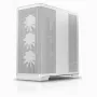 APNX PC Midi Tower C1-R-WT-v1 — biela, podporuje ATX/Micro-ATX/Mini-ITX, 3x 120 mm predné ventilátory predinštalované, 3x 3,5 inch + 3x 2,5 inch pozície, USB 3.2 Gen1 x2