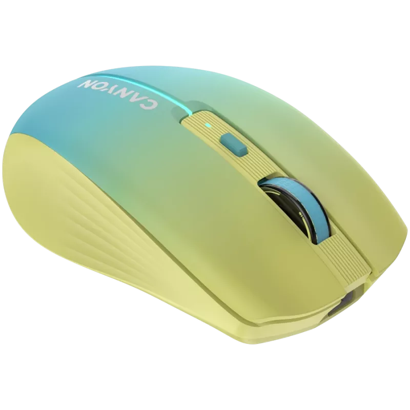 CANYON myš MW-44 Wireless Charge žltá modrá