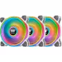 Ventilátor radiátora Thermaltake Riing Quad 12 RGB TT Premium Edition CL-F100-PL12SW-A, 120 mm, 3 ks s ovládačom, biely
