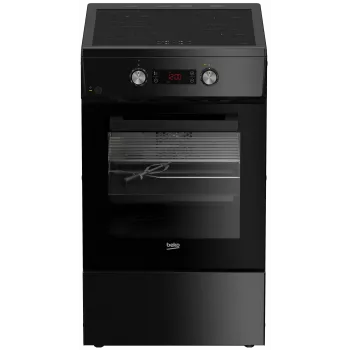 Indukčná varná doska s elektrickou rúrou Beko FSM59305BDT, 60 L, šírka 50 cm, čierna, energetická trieda A, 4-zónová Boost indukcia