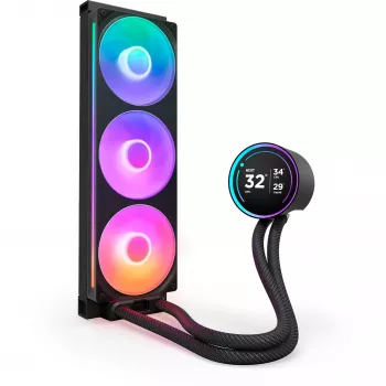 NZXT Kraken Elite 360 RGB procesor all-in-one kvapalinový chladič 12 cm čierna 1 kus