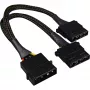 Sharkoon SATA Y napájací adaptér 4P Molex 0,15 m čierny – Digital/Dáta – napájanie