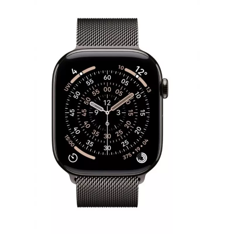 Apple Watch Series 11 GPS + Cellular 46mm puzdro Slate Titanium s Milanese Loop Slate M/L