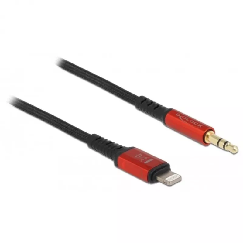 Audio kábel DeLOCK 86587 1,5 m 3,5 mm Lightning čierny