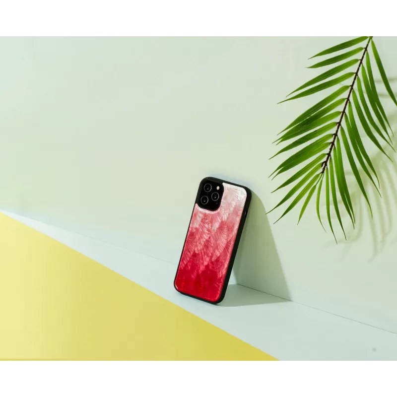 Ochranné puzdro iKins pre Apple iPhone 12 Pro Max – Pink Lake s čiernymi akcentmi