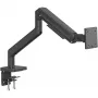 Držiak monitora DIGITUS Single, svorka, pre až 49 palcov (124,5 cm), 20 kg, VESA 75x75–100x100, naklápací -20° až 50°, výškovo nastaviteľný, čierny