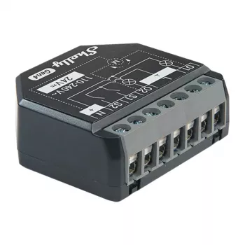 Shelly 2PM Gen4 roletový/žalúziový aktor 2 kanály, AC 110–240V, 2,4 GHz Wi‑Fi, 1,4 W, 8000 KB Flash