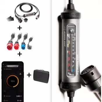Juice Technology JUICE BOOSTER 3 air Country EU Traveller Set (antracit/čierna, 1,4 - 11 kW, 3,1 metra kábel)