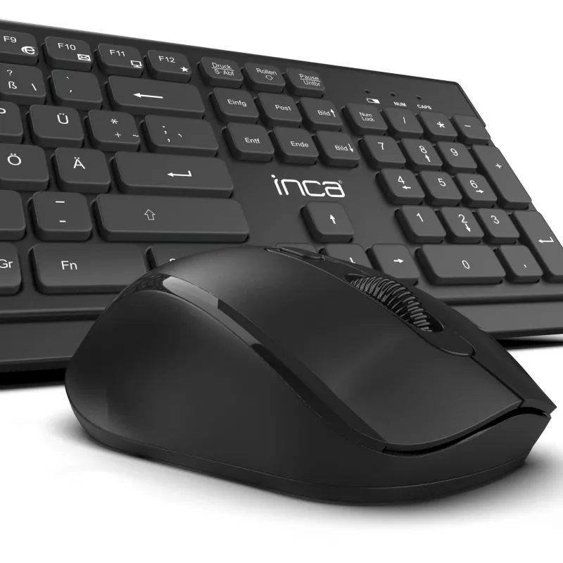 Inca IWS-519 klávesnica myš vrátane Office RF Wireless QWERTY turecká čierna