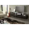 Cama TV skrinka SIGMA 3 180 čierna/čierna lesklá + biela