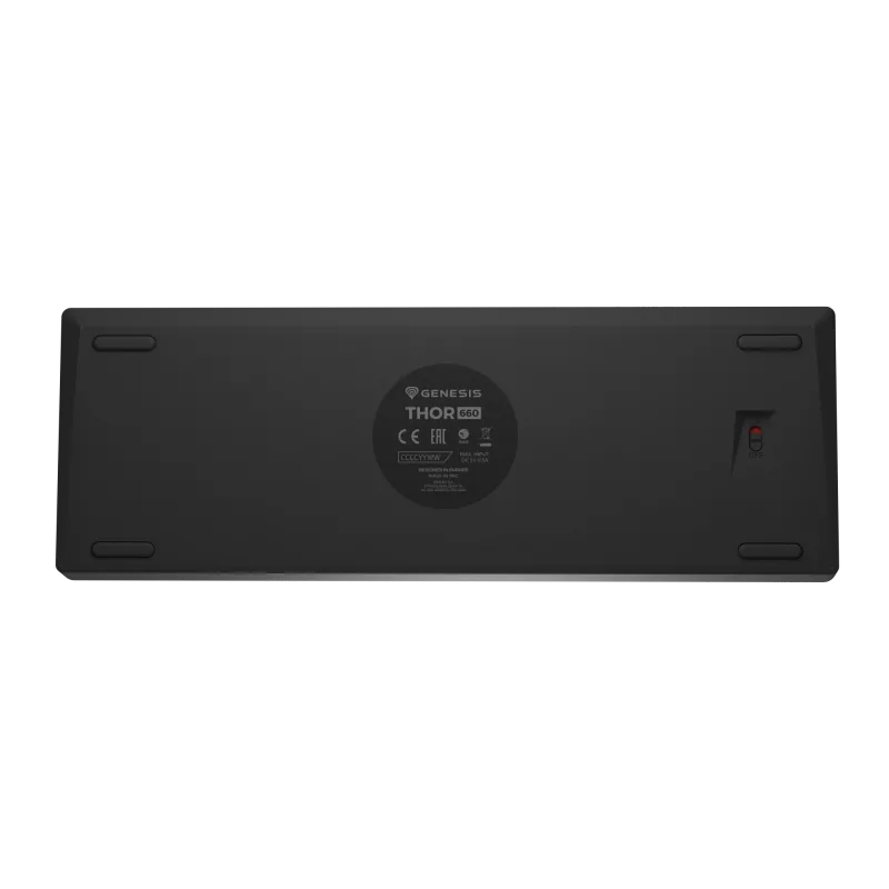 HERNÁ KLAVESNICA GENESIS THOR 660 G2 US BLACK WIRELESS RGB MECHANICAL GATERON BROWN