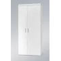 Cama Meble SAMBA 1 BI/BI skriňa, biela / biela lesklá