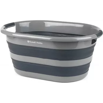 Koš na bielizeň Russell Hobbs LA053879GRYFEU7 27L skladací