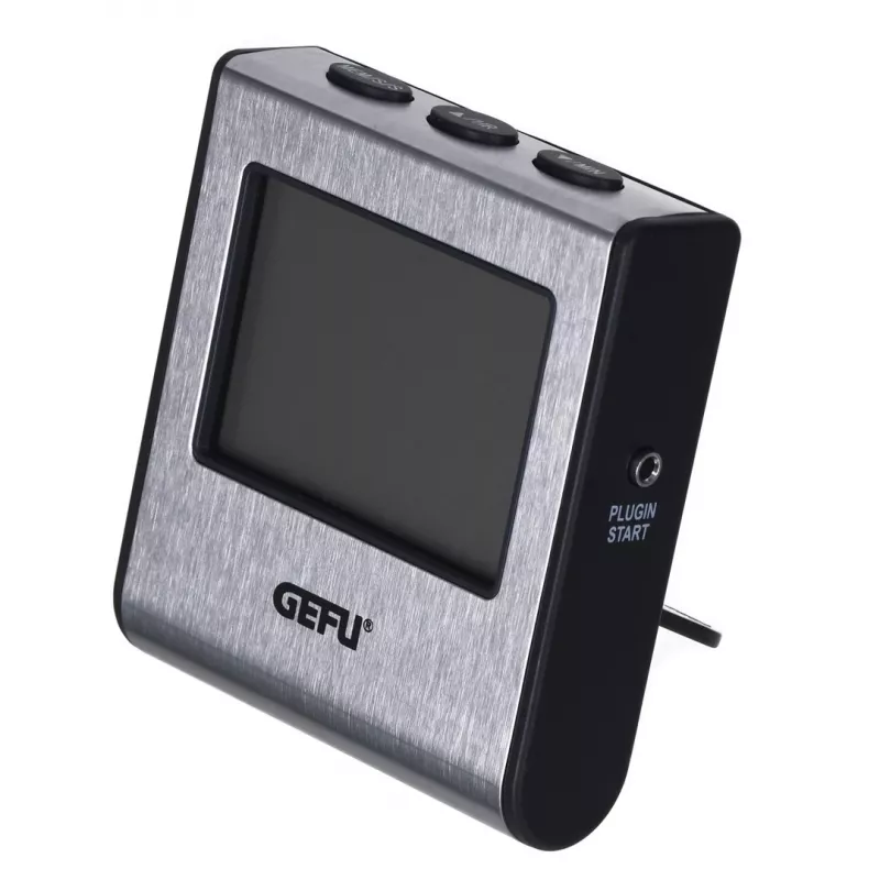 Teplomer na potraviny GEFU digitálna sonda 0–250 °C, nehrdzavejúca oceľ, 16 cm senzor