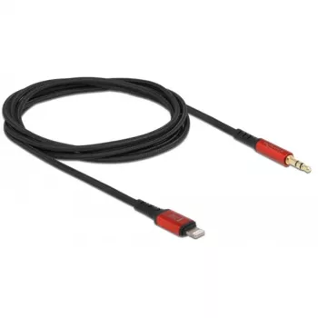 Audio kábel DeLOCK 86587 1,5 m 3,5 mm Lightning čierny