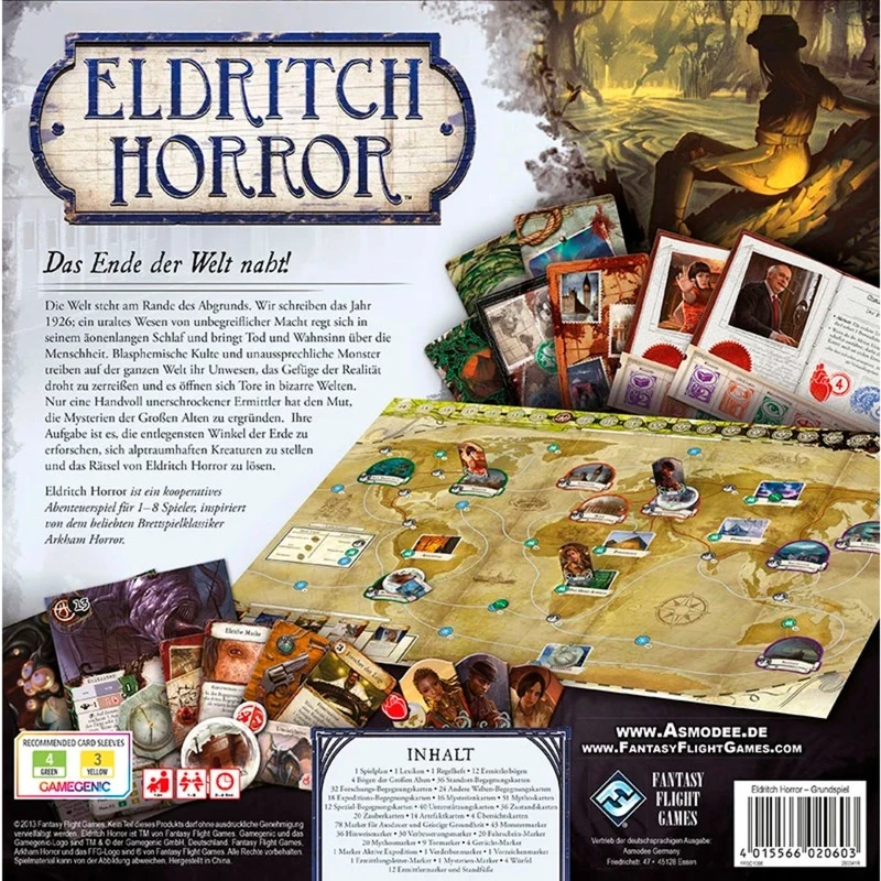 Eldritch Horror základná hra rodinná hra