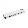 USB-C hub HYPER HyperDrive Flex HD5200BUGL — 4 porty, modrý