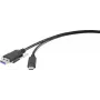Renkforce RF-3386040 káblový adaptér USB 3.2 Type-A USB-C čierny (RF-3386040)