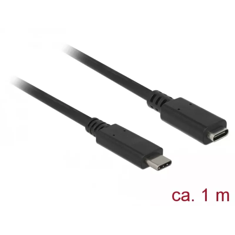 USB kábel DeLOCK 85533 USB 3.2 Gen 1 1 m USB C čierny