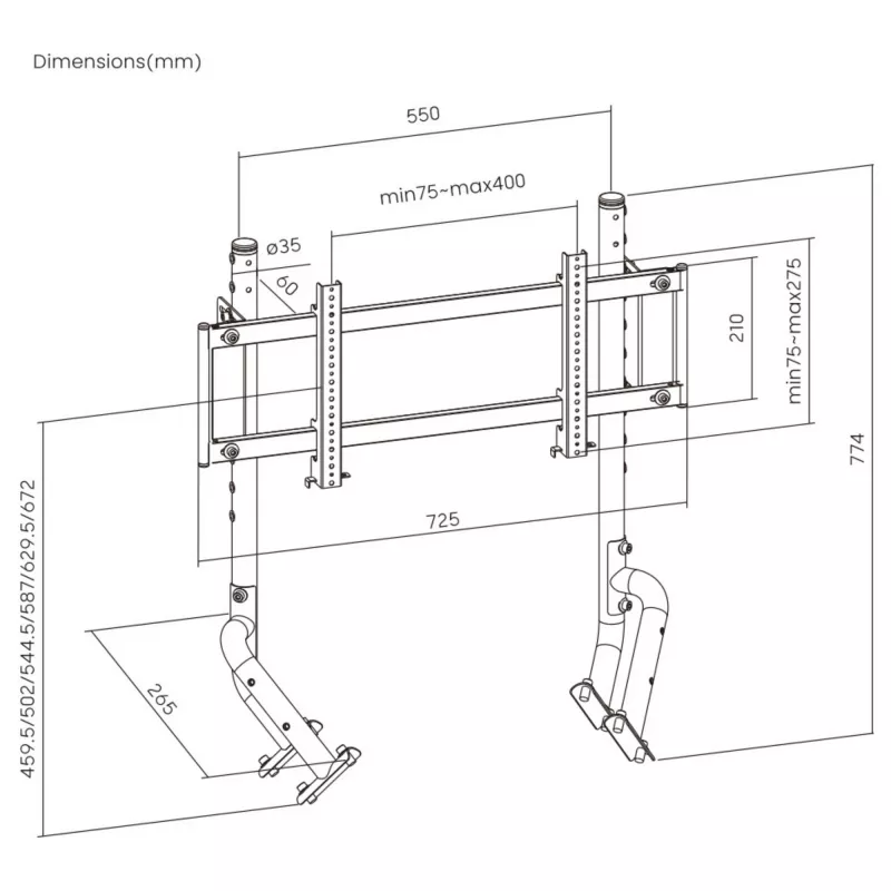 Oplite Monitor Stand R8 Single čierny retail (OP-R8-SMSB)