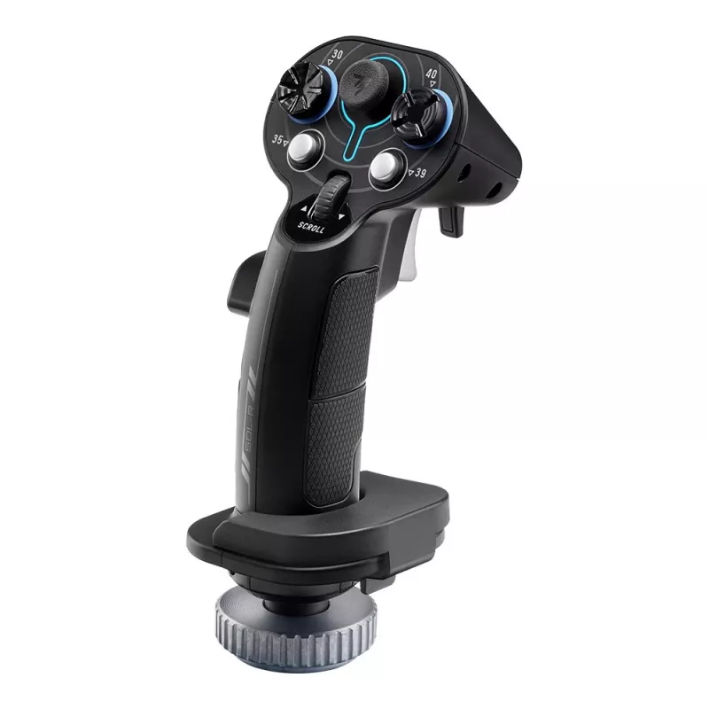 Prídavná rukoväť Flightstick Thrustmaster Sol-R 3 AVA, čierna, USB Type-C, analógový/digitálny, PC, 75×115×200 mm