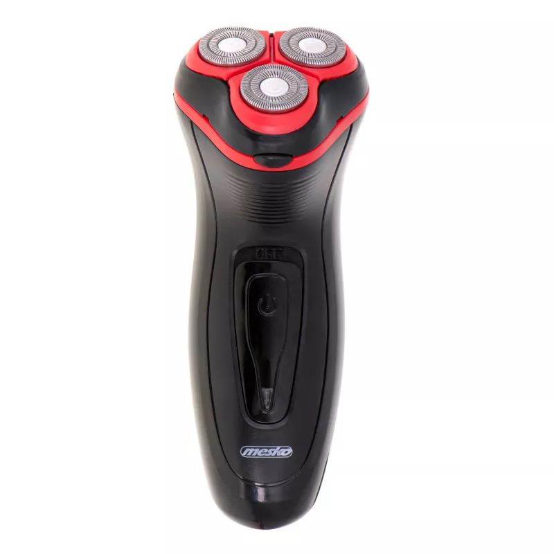 Mesko MS 2926 pánsky holiaci strojček rotačný trimmer čierny, červený