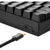 Sharkoon SGK50 S4 klávesnica herná USB AZERTY francúzska čierna 60% RGB LED