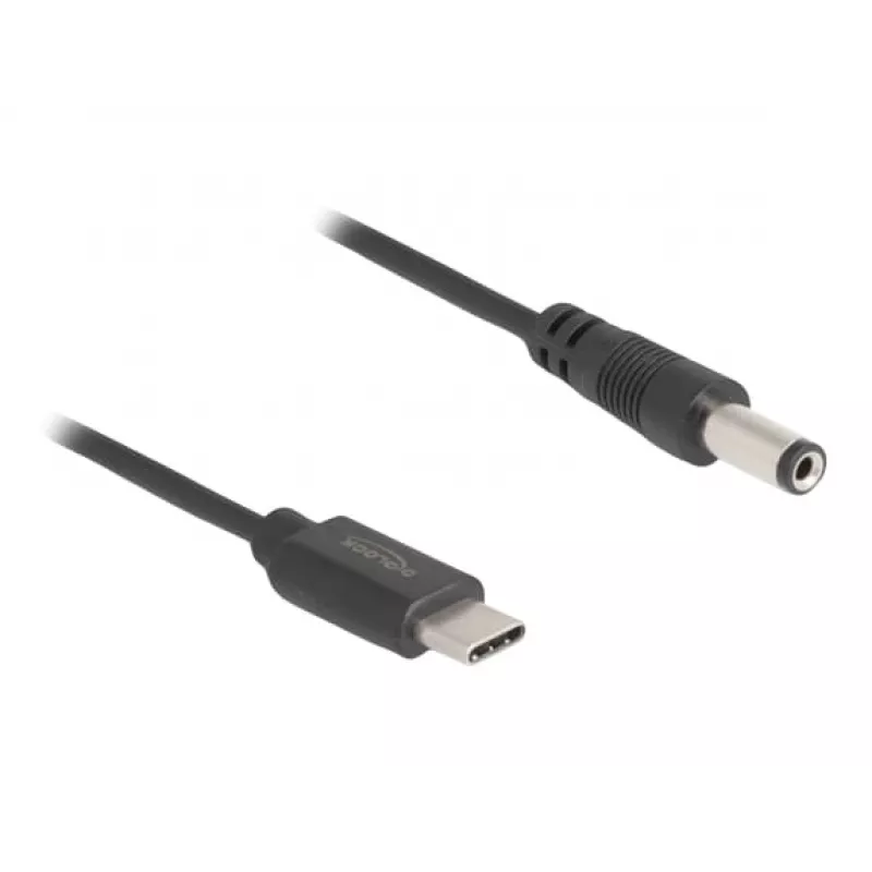 DeLOCK USB Type-C napájací kábel 1 m 5,5 x 2,1 mm konektor samec 5 V 1,5 A