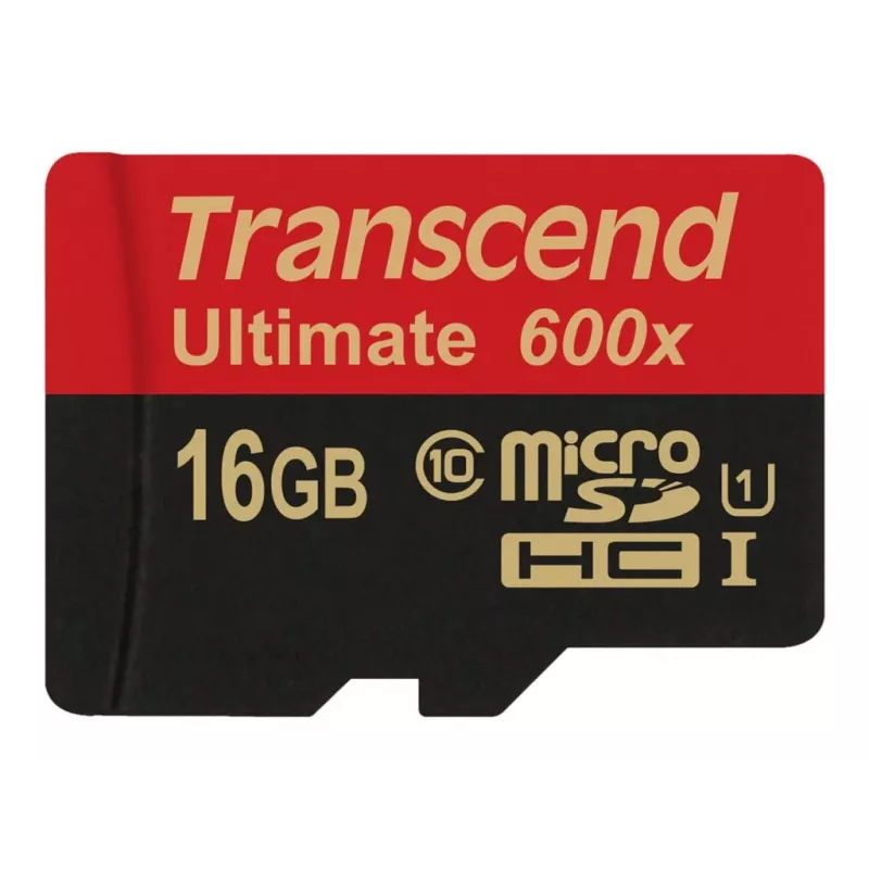 Transcend microSDHC MLC 16GB Class 10 UHS-I 600x + SD adaptér