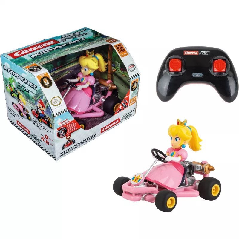 Carrera RC 370200986P Mario Kart Pipe Kart Peach, 2,4 GHz, výdrž batérie 30 min, od 6 rokov