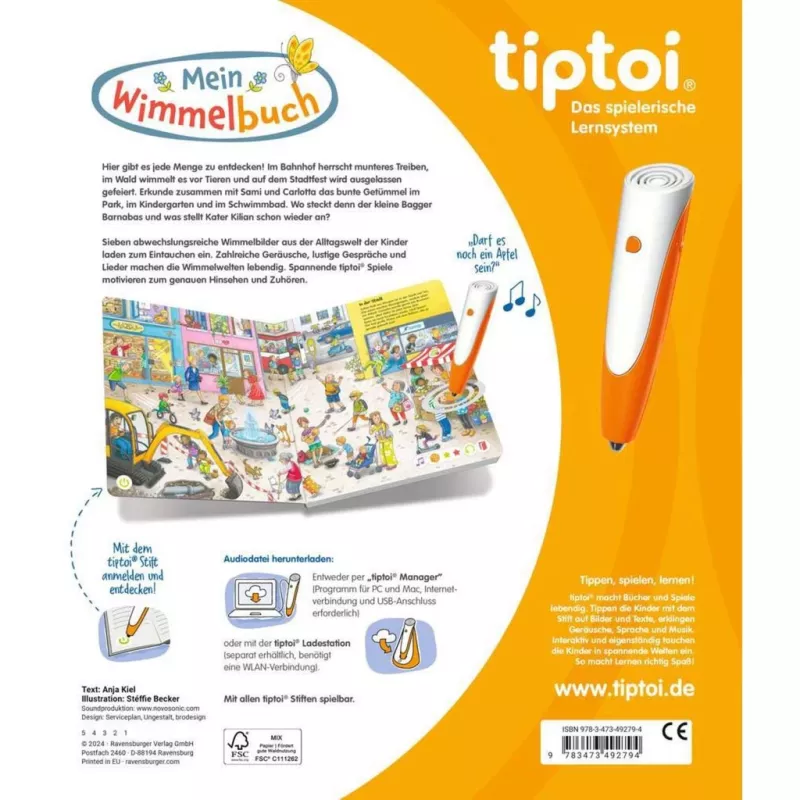tiptoi Mein Wimmelbuch, vzdelávacia kniha